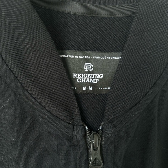 Reigning Champ Black Lightweight NYLON OXFORD TEAM JACKET - Picture 4 of 5
